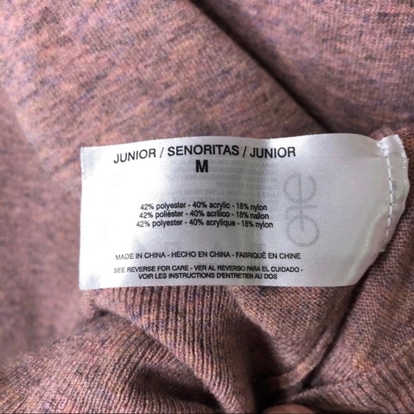 Ella Moss Maggie Sweater Puff Sleeve Pink Size Medium Crewneck Style CJEMS0450 - Picture 7 of 7